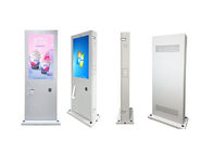 Boden-Stand Lcd, der Kiosk-Bildschirm der Anzeigen-wasserdichten digitalen Beschilderung im Freien annonciert