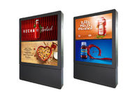 55 Zoll vertikaler Lcd im Freien Zeichen-Brett LCD annoncierend Doppelschirm-Digital-Totem Digital im Freien