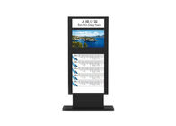 Busbahnhof lcd-Touch Screen ultra dünne Werbungsanzeige im Freien 32-Zoll-Bodenstanddigitale beschilderung