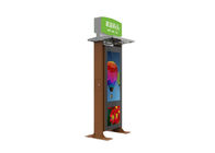 55-Zoll-LCD-Kiosk-Busbahnhof-Plakattafel für den Außenbereich, 4K-LCD-Display, batteriebetriebene digitale Beschilderung für den Außenbereich
