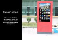 43&quot; staubdichte multi volle HD Medien-Kiosk-Totem des Noten-Doppelschirm-im Freien, das LCD-Anzeigen-Weisen-Sucher annonciert