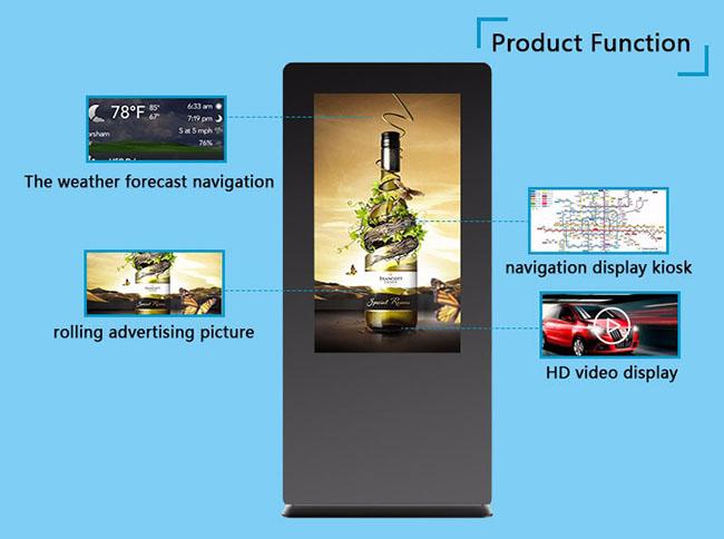 IP65 imprägniern Werbemittel-Spieler der LCD-Anzeigen-digitalen Beschilderung im Freien