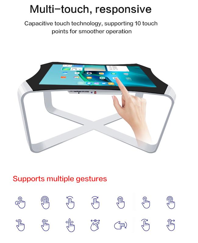 Großhandel 43 Zoll LCD-Bildschirm-intelligentes Anzeigen-x formte Kiosk wechselwirkende   Note   Tabelle