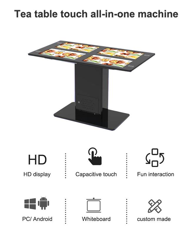 Wechselwirkende Notentabelle des Stands LED LCD mit eingebettetem Mini-PC Winows oder Android OS für die Werbung der intelligenten Tabelle des Spiels