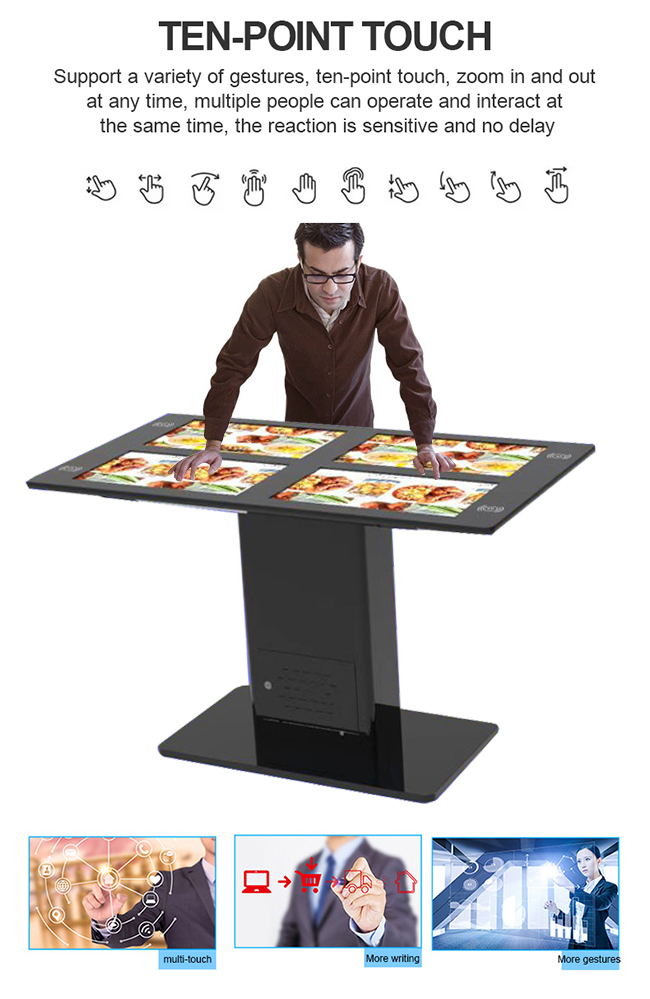 Wechselwirkende Notentabelle des Stands LED LCD mit eingebettetem Mini-PC Winows oder Android OS für die Werbung der intelligenten Tabelle des Spiels