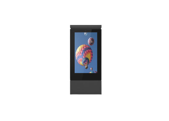 Lcd-Anzeigen-Werbungs-Schirm-Android-digitaler Beschilderung 65 Zoll Ip65 wasserdichter Tast-Exterieur Totem-Kiosk im Freien