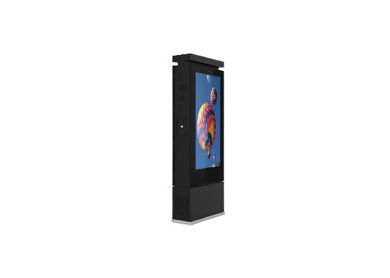 Lcd-Anzeigen-Werbungs-Schirm-Android-digitaler Beschilderung 65 Zoll Ip65 wasserdichter Tast-Exterieur Totem-Kiosk im Freien