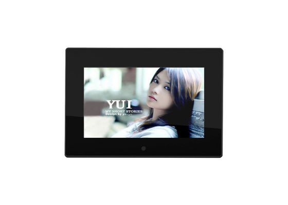 7-Zoll-Kristall-Werbespieler, transparenter Acryl-Bewegungsvideo-LCD-Digitalfotorahmen