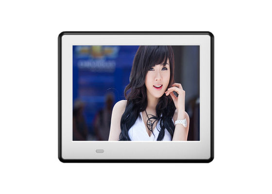 8 Zoll LCD-Hintergrundlicht HD 1024*600 Digitaler Fotoraum mit Holzrahmen und voll funktionsfähigen MP3/WMA/AAC/WAV-Audioformat