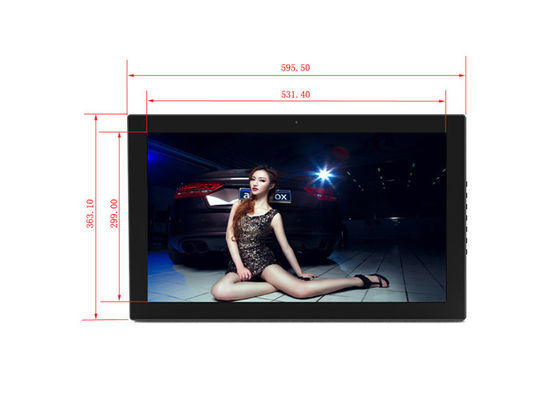 Schwarz/weiße 24-Zoll-Digitalbilderrahmen, bester Kauf, Videodisplay mit WiFi-Funktion