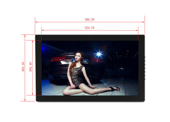 Bilderrahmen 24-Zoll-Bildschirm LCD-Hintergrundbeleuchtung HD 1024*600, der elektronischer Album-Bild-Musik-Film-volle Funktion spielt