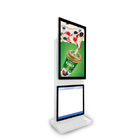 Drehender Digital-Plakat-Touch Screen Monitor-Boden-Stand, Digital-Kiosk-Anzeige der hohen Auflösung