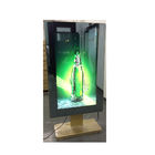 Spiegel-Kiosk mit Berührungseingabe Bildschirms LCD stehender InnenKiosk der digitalen Beschilderung magischer annoncierender intelligenter