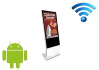 Annoncierend LCD im Freien, zeigen Sie 100V - Android-Boden-Stellung digitaler Beschilderung 240V WiFi an