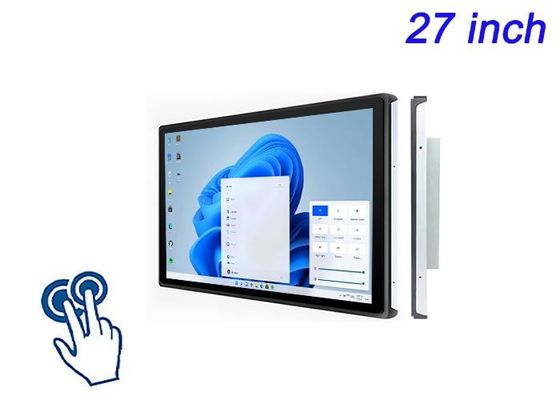 27-Zoll-Windows-Touch-Einsatzbildschirm für Fachmessen, interaktive Werbung, High-End-Einzelhandelsanwendungen und Kommandosysteme