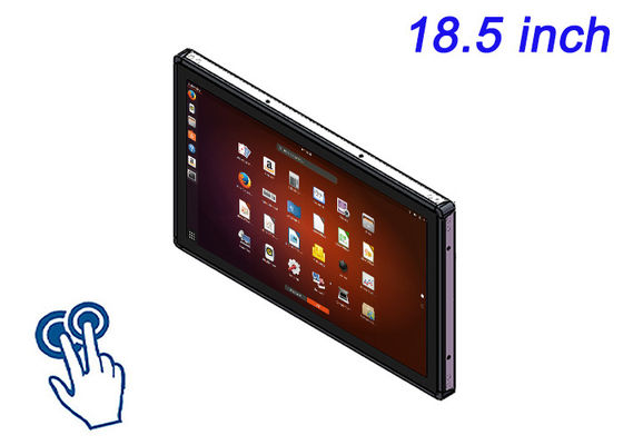 18.5-Zoll-Linux-Touch-Embedded Monitor für intelligente Waschsysteme, öffentliche Beschilderung, interaktive Museumstafeln und industrielle Steuerungen