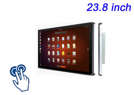 23.8-Zoll-Linux-Touch-Embedded-Display für Einzelhandelswerbung, Verkehrsmanagementsysteme, wissenschaftliche Forschungspanels und Kommandozentren
