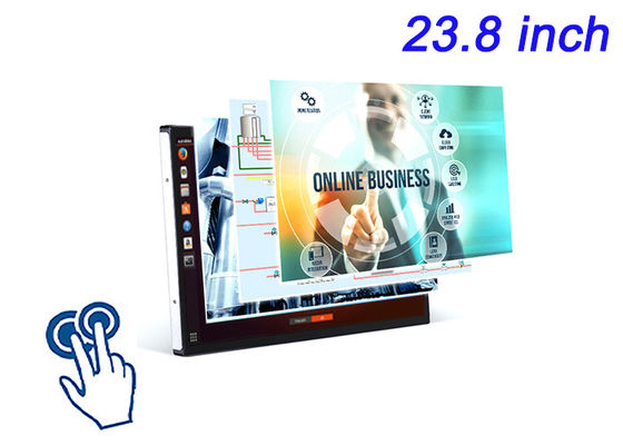 23.8-Zoll-Linux-Touch-Embedded-Display für Einzelhandelswerbung, Verkehrsmanagementsysteme, wissenschaftliche Forschungspanels und Kommandozentren