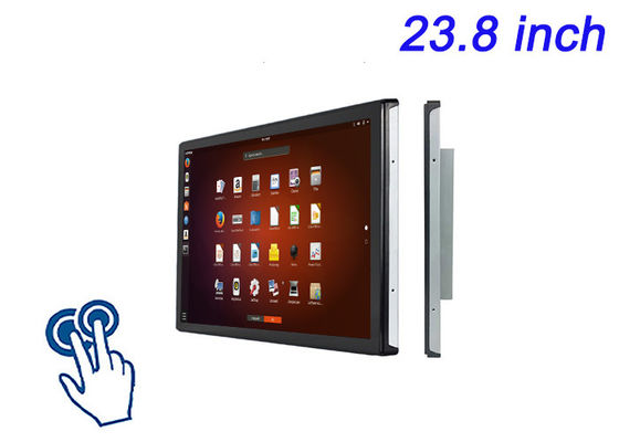 23.8-Zoll-Linux-Touch-Embedded-Display für Einzelhandelswerbung, Verkehrsmanagementsysteme, wissenschaftliche Forschungspanels und Kommandozentren