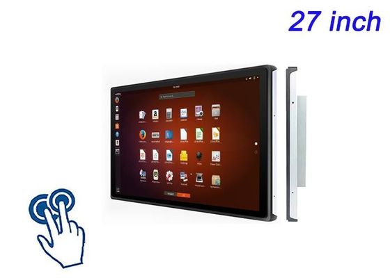 27-Zoll-Linux-Touch-Embedded-Bildschirm für große Einzelhandelsbildschirme, Flughafen-Check-In-Systeme, Broadcast-Monitoring und Energie-Dashboards