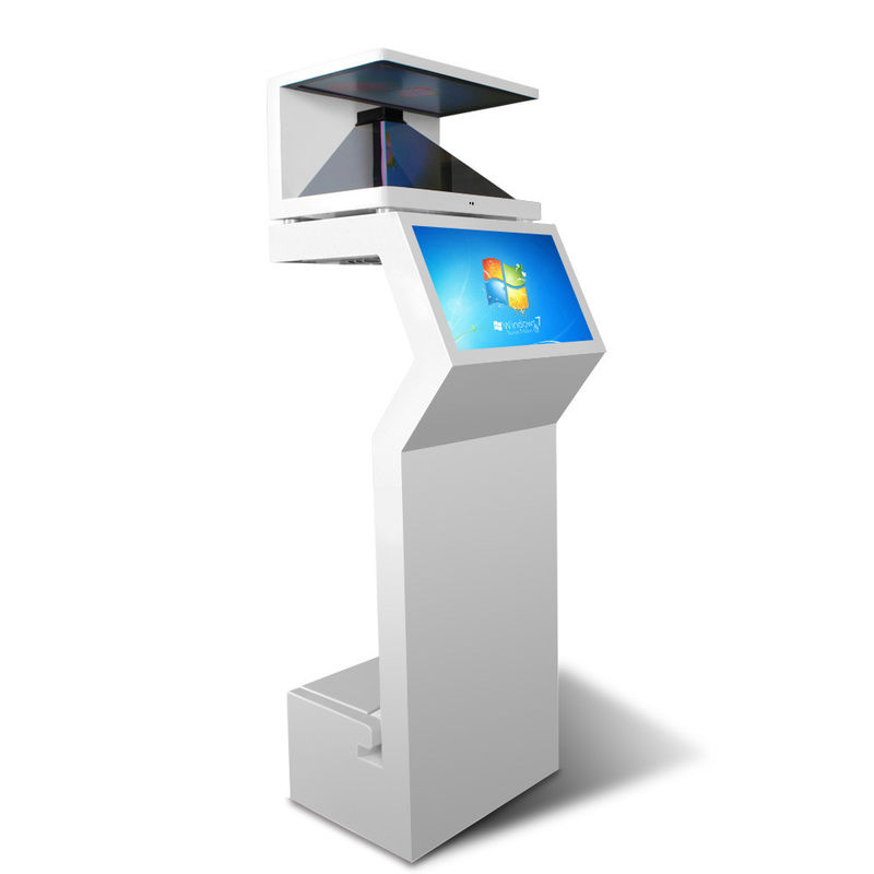 Breiten Sie Anzeigen-Schaukasten-Touch Screen Einbauten-Sprecher des Stand-3D ganz eigenhändig geschriebe aus