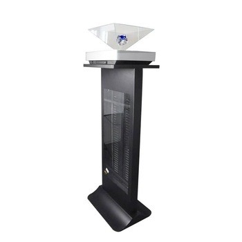 Hologramm-Würfel der hohen Helligkeits-3d, 360 Grad-Werbungs-Schaukasten-Hologramm-Projektions-Schirm