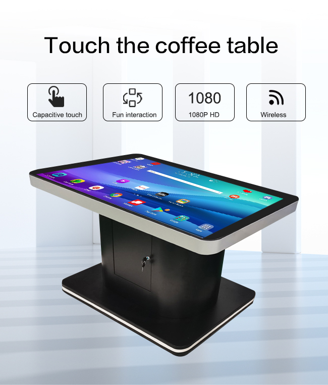 T-förmige Restaurant-Smart Home-Produkte Lcd wechselwirkende Android-, das    berühren, sortieren Multifunktions-  Tabelle   Computer aus