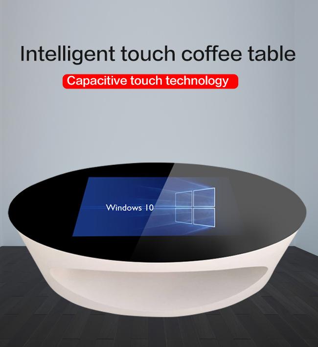 43 Zoll-Objekterkennungs-wechselwirkende Anzeigen-Tabellen-multi Touch Screen Kaffeestube-Speisetisch für Ausbildung